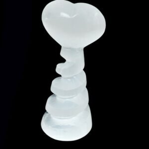 Selenite spiral whith heart
