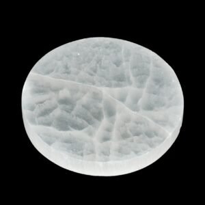 Round Selenite plate