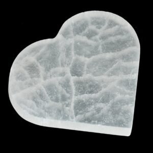Heart Selenite plate