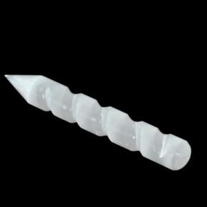Selenite Wand pointed Spiral