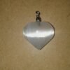 selenite heart pendant