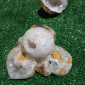 Bulk wholesale lot of natural hollow geode crystal spheres