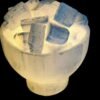 wholesale white selenite fire bowl lamp with white selenite