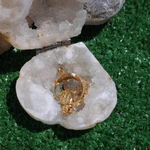 Wholesale natural heart shaped geode trinket jewelry box