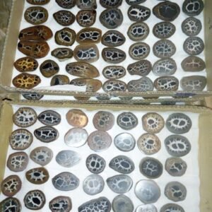 Wholesale polished Moroccan septarian showing beautiful natural lightning crystal patterns